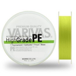 Шнур Varivas HIGH GRADE PE X4  PE 0.4 Neon Light Green 150м